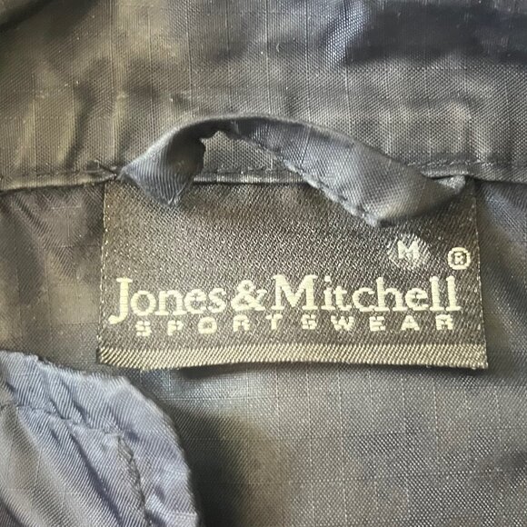 Jones & Mitchell WVU West Virginia University Womens Nylon Vest Blue Size Medium - Picture 8 of 10